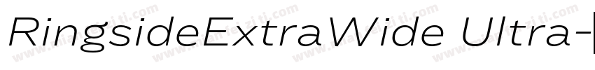 RingsideExtraWide Ultra字体转换